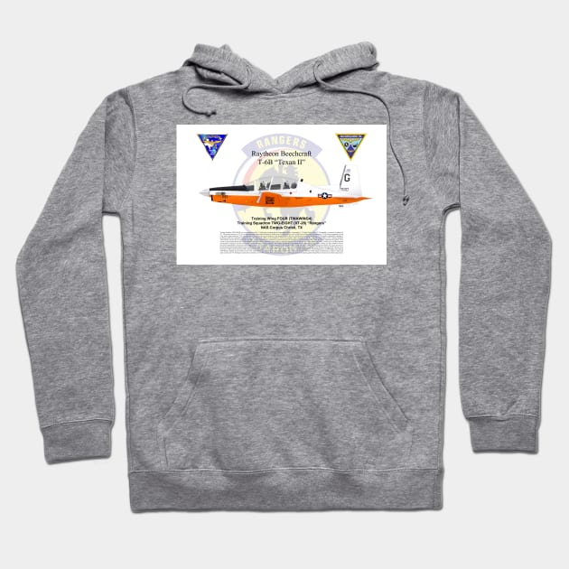 T-6B Texan II Poster VT-28 large logo Hoodie by NeilGlover